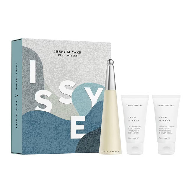 Issey Miyake L'Eau d'Issey Pour Femme zestaw woda toaletowa spray 50ml + balsam do ciała 50ml + krem pod prysznic 50ml