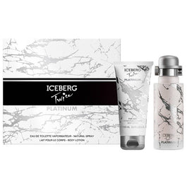 Iceberg Twice Platinum zestaw woda toaletowa spray 125ml + balsam do ciała 100ml