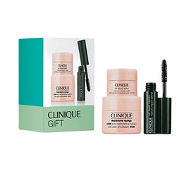 Clinique » Gift Set zestaw Moisture Surge zestaw krem do twarzy 15ml + All About Eyes krem pod oczy 5ml + High Impact Mascara tusz do rzęs 3.5ml (100% off)