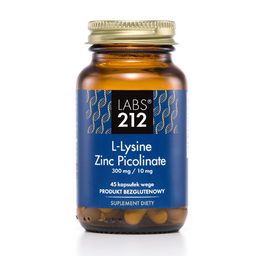 LABS212 L-Lysine Zinc Picolinate suplement diety 45 kapsułek