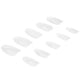 NeoNail Invisible Flexi Tips tipsy elastyczne do przedłużania paznokci 01 Clear Oval 300szt