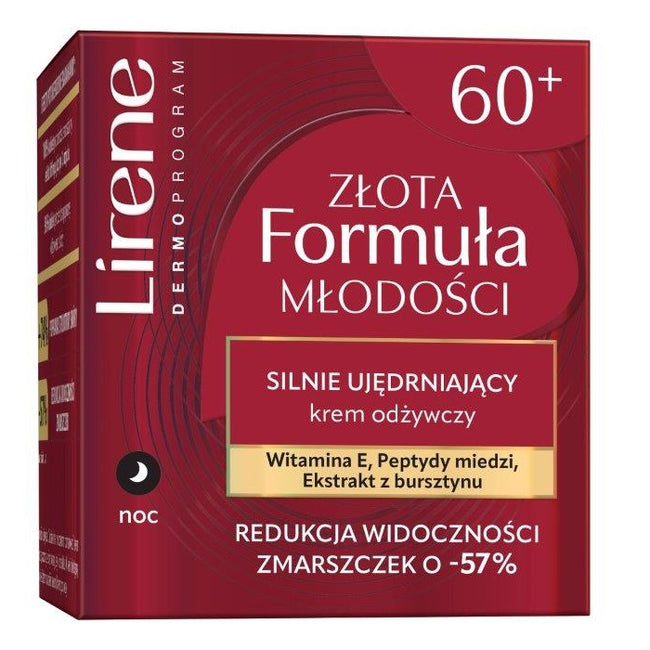 Lirene Złota Formuła Młodości silnie ujędrniający krem odżywczy 50ml