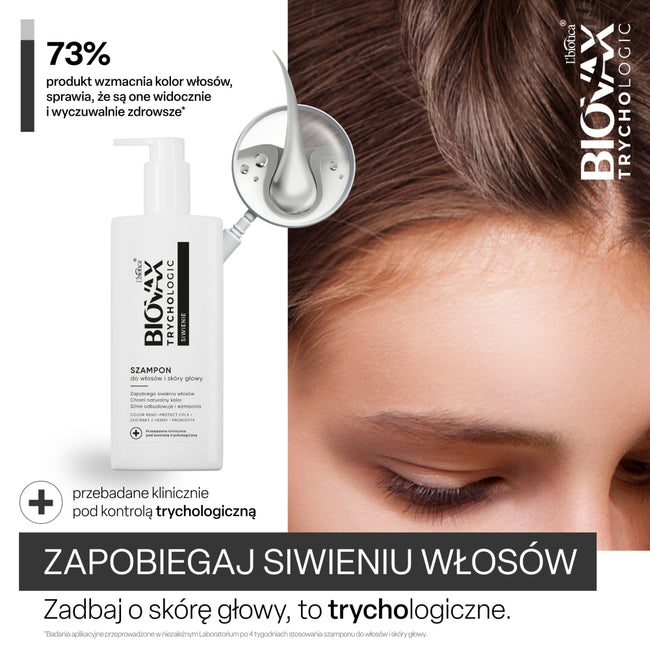 BIOVAX Trychologic Siwienie szampon do włosów i skóry głowy 200ml