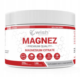 WISH Pharmaceutical Magnez cytrynian magnezu suplement diety w proszku 250g