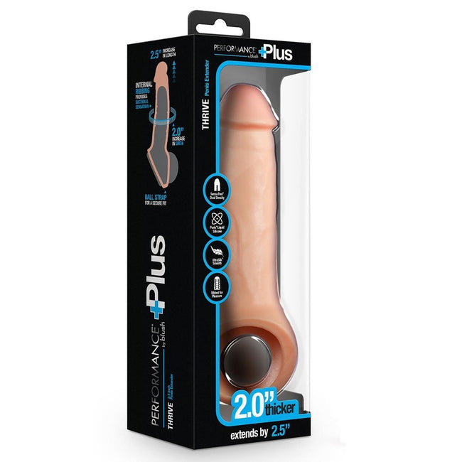 Blush Performance Plus Thrive Penis Extender nakładka z ringiem przedłużająca penisa 22cm