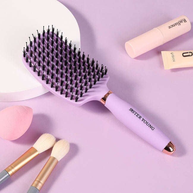 Sister Young Ovia Hair Brush szczotka do włosów z włosiem dzika Liliac