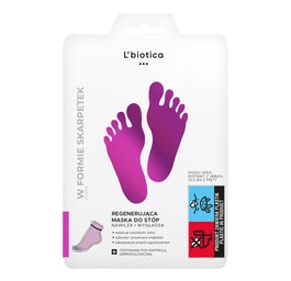 L'biotica Maska regenerująca do stóp w postaci nasączonych skarpetek 1 para
