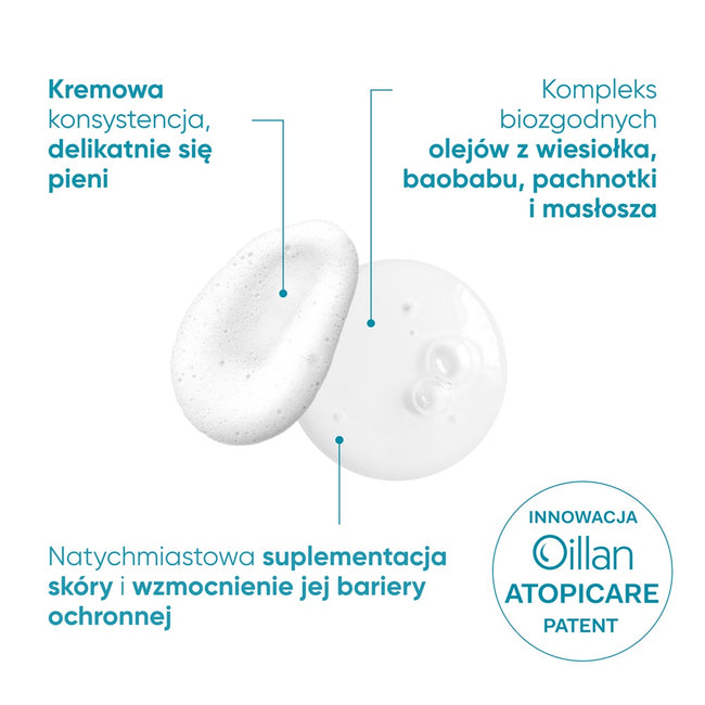 Oillan Derm+ kremowy żel do mycia 400ml