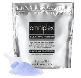 Farmavita Omniplex Bleaching Powder rozjaśniacz do włosów w proszku 2w1 Blue 500g