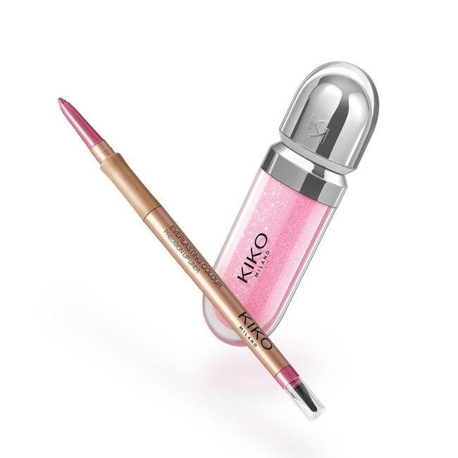 KIKO Milano Lip Combo Set zestaw nawilżający błyszczyk i dopasowana konturówka