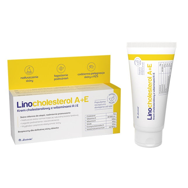 Ziołolek Linocholesterol A+E krem cholesterolowy z witaminami A i E 50g