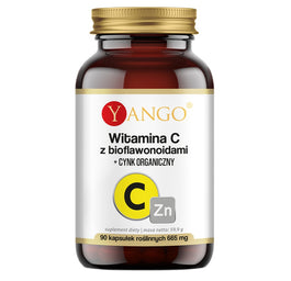 Yango Witamina C z bioflawonoidami + cynk organiczny suplement diety 90 kapsułek