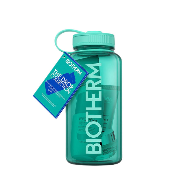 Biotherm The Drop Collection Aqua Drop zestaw żel do twarzy 15ml + pianka do mycia twarzy 50ml + balsam do ciała 50ml + dezodorant roll-on 75ml