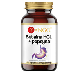 Yango Betaina HCL + Pepsyna suplement diety 90 kapsułek