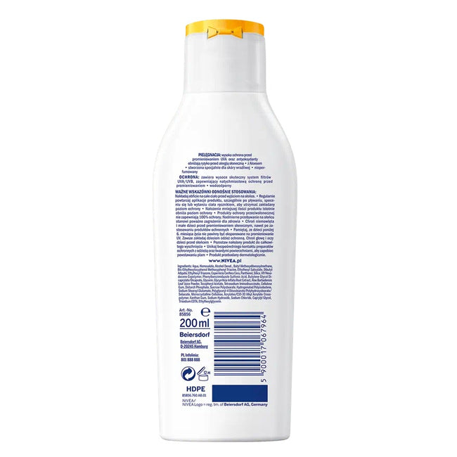 Nivea Babies & Kids Sensitive Protect balsam do opalania dla dzieci SPF50+ 200ml