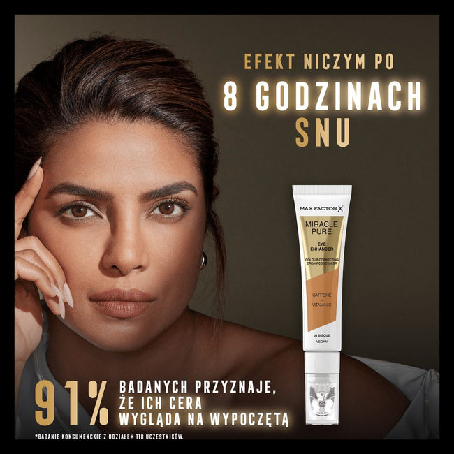 Max Factor Miracle Pure Eye Enhancer rozświetlający korektor zapewniający 24-godzinne nawilżenie