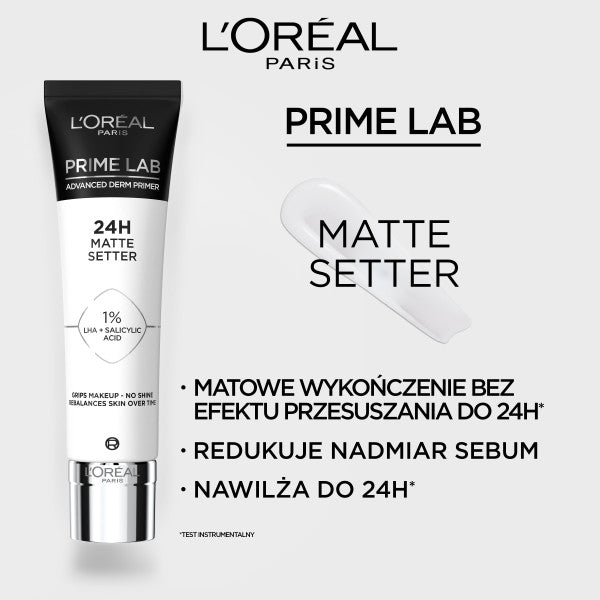 L'Oreal Paris Prime Lab 24h Matte Setter Primer matująca baza pod makijaż