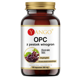 Yango OPC 95% ekstrakt z pestek winogron suplement diety 90 kapsułek
