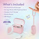Blush Play With Me Wanderlust zestaw mini wand z 12 trybami + bezprzewodowe jajko z 10 trybami + etui + pilot Pink
