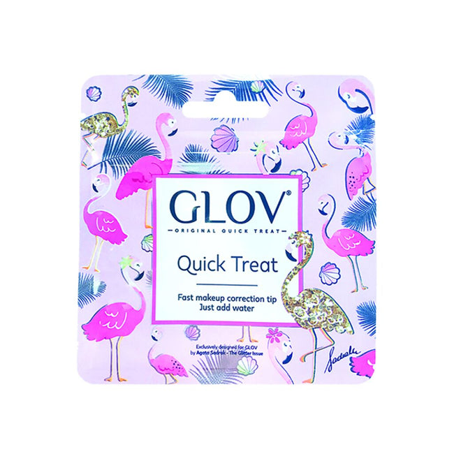 Glov Quick Treat mini-rękawiczka do korekt makijażu Silver Stone