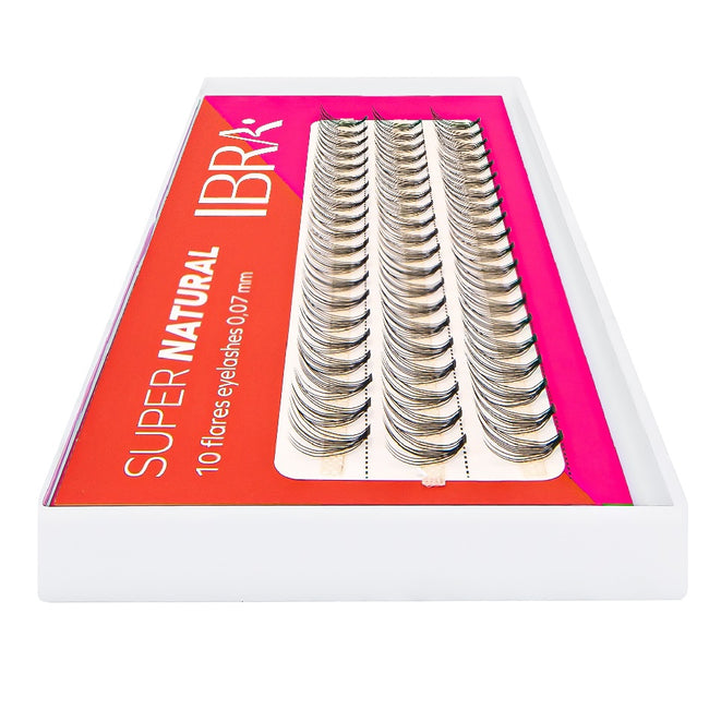 Ibra Super Natural kępki sztucznych rzęs 10 D-0.07mm C Mix