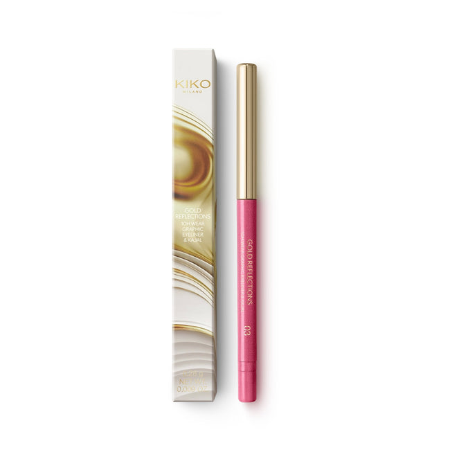 KIKO Milano Gold Reflections 10H Wear Graphic Eyeliner & Kajal eyeliner i kredka kajal o 10-godzinnej trwałości