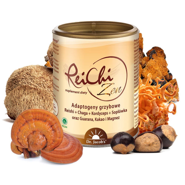 Dr Jacobs Reichi Zen adaptogeny grzybowe suplement diety 150g