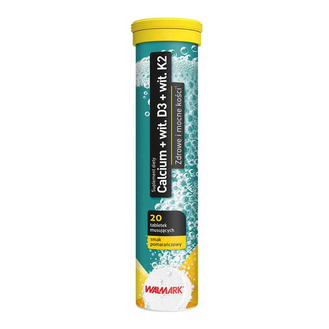 WALMARK Calcium + Witamina D3 + Witamina K2 suplement diety 20 tabletek musujących