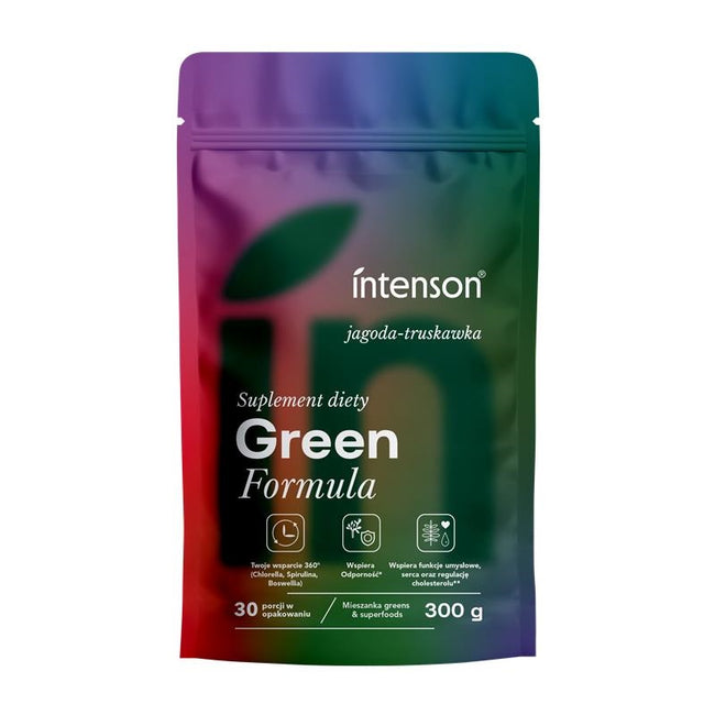 Intenson Green Formula suplement diety Jagoda-Truskawka 300g