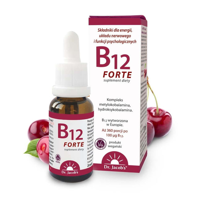 Dr Jacobs Witamina B12 Forte suplement diety w kroplach 20ml