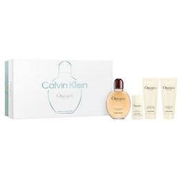 Calvin Klein Obsession for Men zestaw woda toaletowa spray 125ml + żel pod prysznic 100ml + dezodorant sztyft 75g + balsam do goleniu 100ml