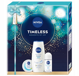 Nivea Timeless zestaw krem intensywnie nawilżający 100ml + żel pod prysznic 250ml + antyperspirant w kulce 50ml