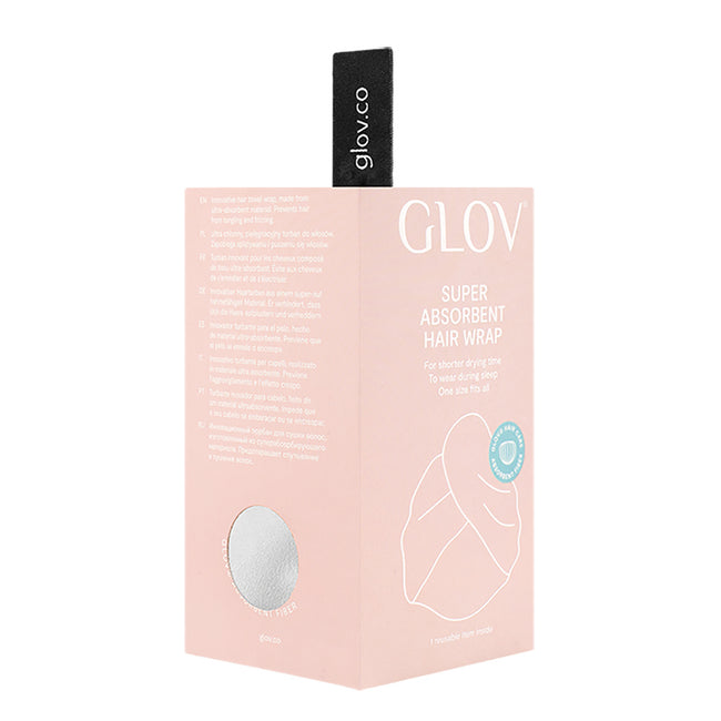 Glov Soft Hair Wrap ultralekki ręcznik do włosów Fluffy White