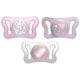 Chicco PhysioForma silikonowy smoczek do uspokajania Micro 0-2m+ Różowy 2szt.