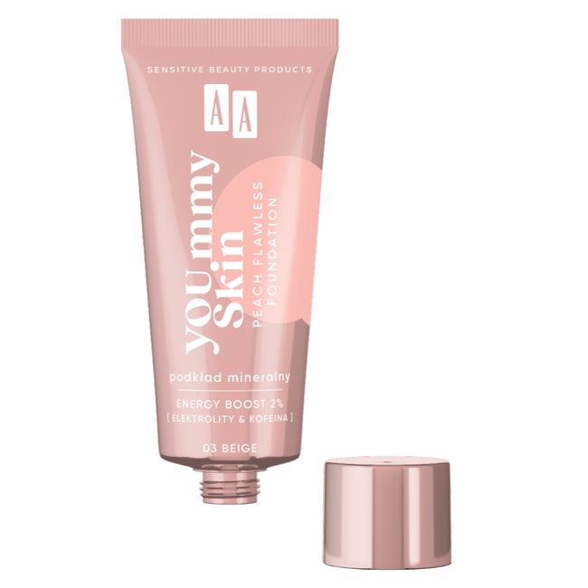 AA YOU.mmy Skin Peach Flawless Foundation podkład mineralny 30ml