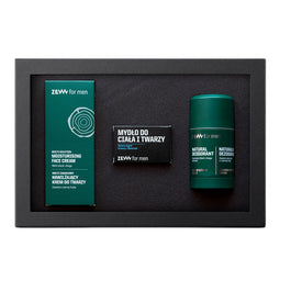 Zew For Men Zestaw Dla Każdego nawilżający krem do twarzy 80ml + mydło do ciała i twarzy 85ml + dezodorant w sztyfcie 80ml