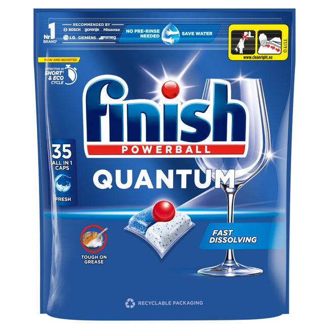 Finish Quantum Fresh kapsułki do mycia naczyń w zmywarce 35szt