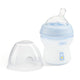 Chicco NaturalFeeling butelka plastikowa ze smoczkiem silikonowym przepływ wolny 0m+ Niebieska 150ml