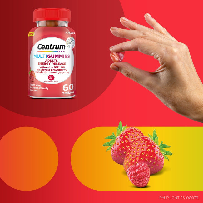 Centrum MultiGummies Adults Energy Release suplement diety 60 żelków