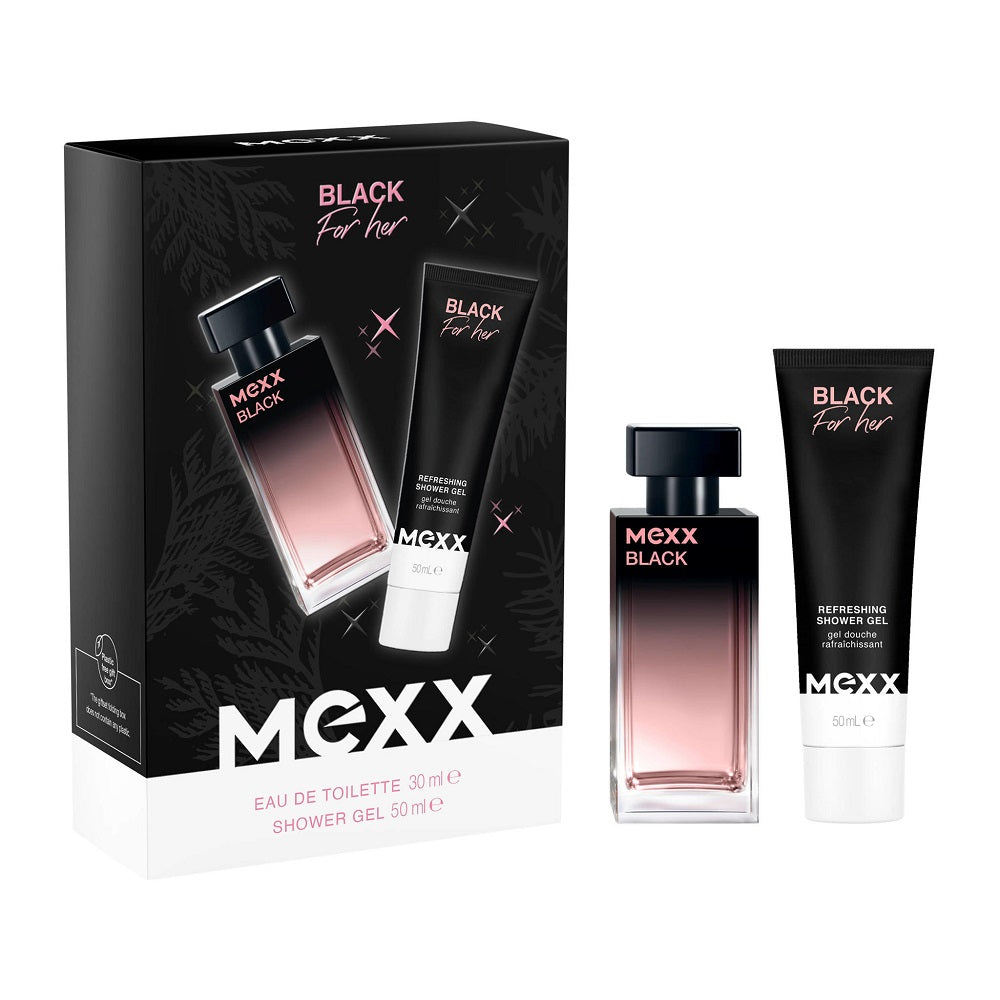 mexx black woman woda toaletowa 30 ml   zestaw  