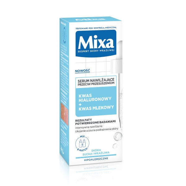 MIXA Lab serum nawilżające przeciw przesuszeniom Kwas Hialuronowy + Kwas Mlekowy 30ml