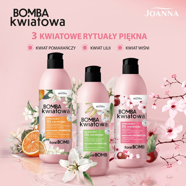 Joanna Bomba Kwiatowa relaksujący żel pod prysznic lilia 500ml