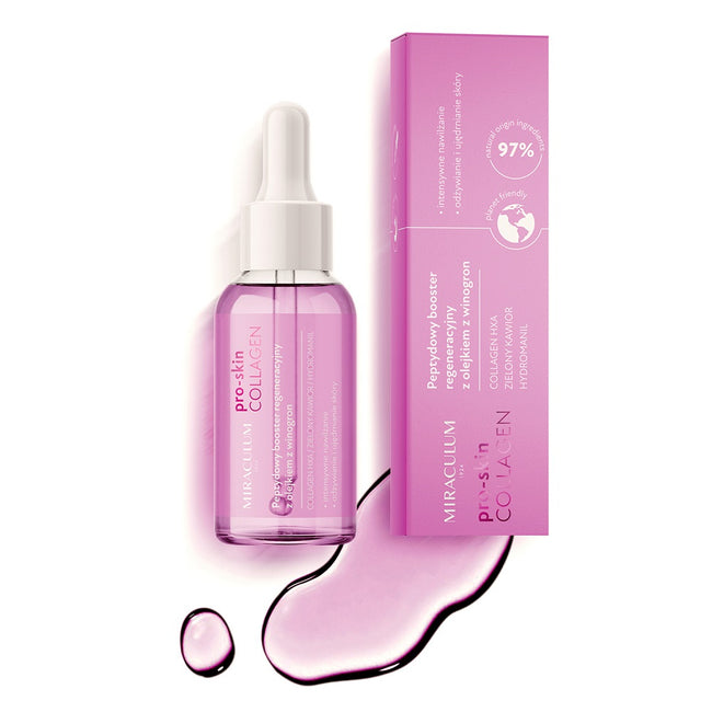 Miraculum Pro-Skin Collagen peptydowy booster regeneracyjny z olejkiem z winogron 30ml