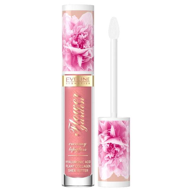 Eveline Cosmetics Flower Garden kremowy błyszczyk do ust