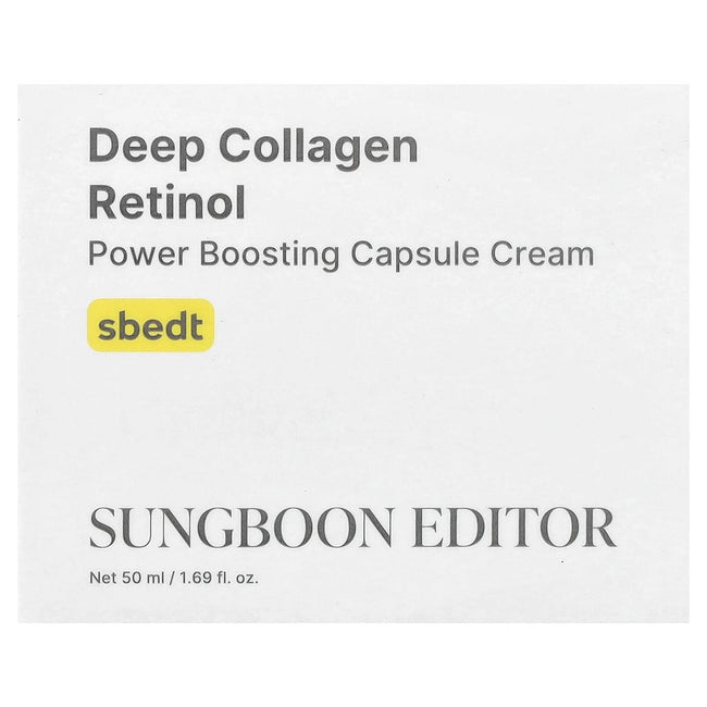 Sungboon Editor Deep Collagen Retinol Power Boosting Capsule Cream ujędrniający krem w kapsułkach z retinolem i kolagenem 50ml