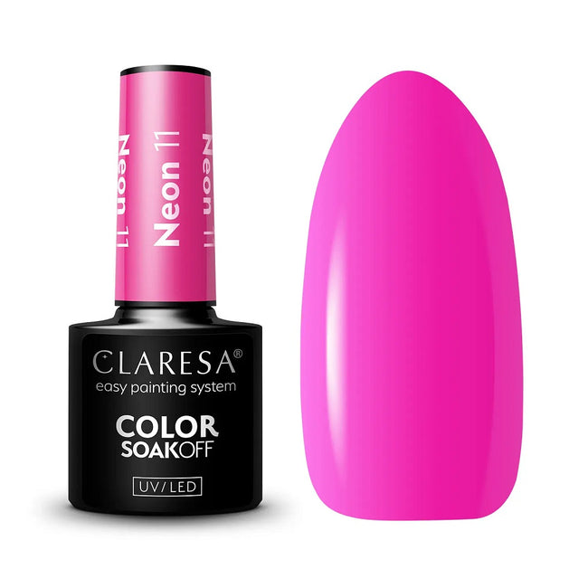 Claresa Color Soak Off UV/LED Neon lakier hybrydowy 5g