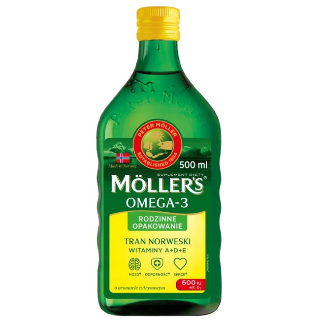 Möller's Tran Norweski suplement diety Cytrynowy 500ml