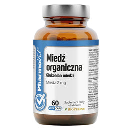 Pharmovit Miedź Organiczna glukonian miedzi suplement diety 60 kapsułek