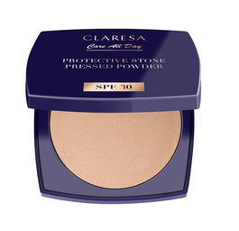 Claresa Protective Stone Pressed Powder puder prasowany utrwalający z filtrem SPF30