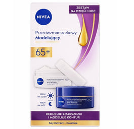 Nivea Przeciwzmarszczkowy + Modelujący zestaw krem do twarzy na dzień i noc 2x50ml